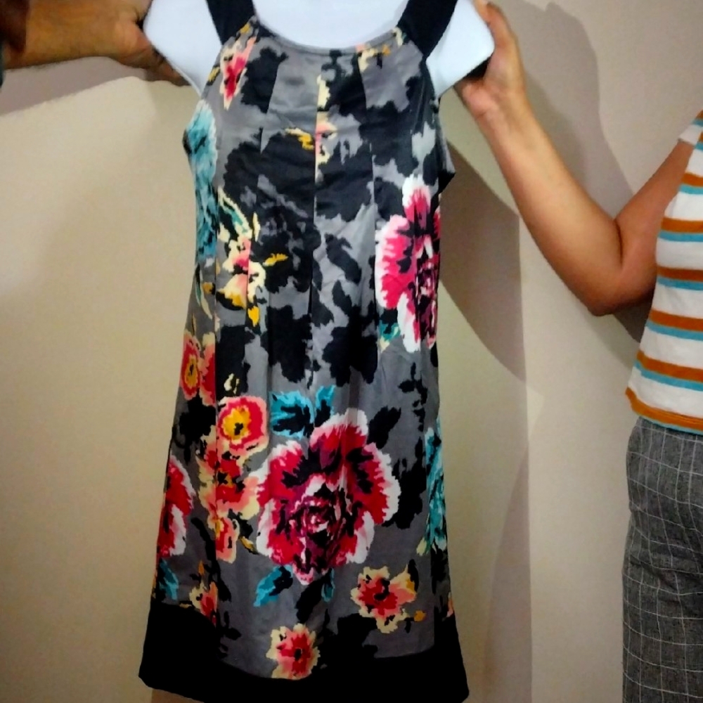 Pink and Orange Spaghetti Strap Mini Sundress
